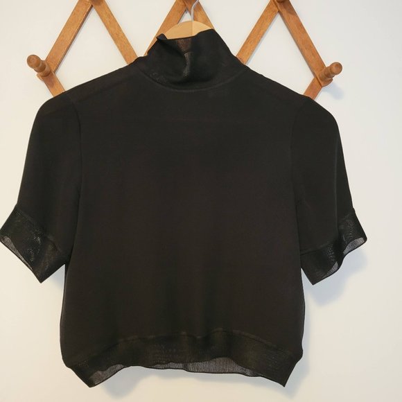 Aritzia Wilfred Apollini Blouse in black - Picture 2 of 7